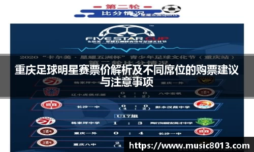 重庆足球明星赛票价解析及不同席位的购票建议与注意事项