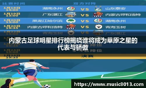 内蒙古足球明星排行榜揭晓谁将成为草原之星的代表与骄傲